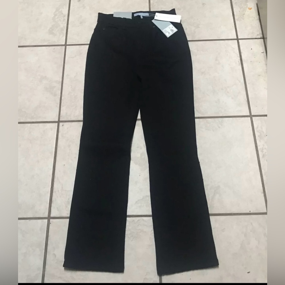 NWT ANTONIO MELANI SIZE  27 HIGH RISE KICK BLACK STRETCH DENIM JEANS $119